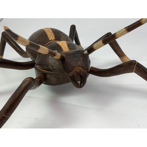 421 - 2 LARGE WOODEN ANTS