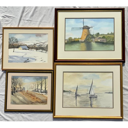 49 - COLLECTION OF LOCAL ARTIST PAINTINGS BY IVY HAYCOCK - WORCESTER