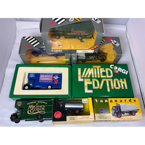 189 - CORGI CLASSICS 3 BOXED MODELS, CC10202, ERF V LOW LOADER, 30501 PICKFORDS - THAMES TRADER PLATFORM T... 