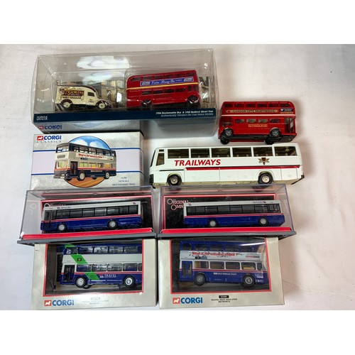 182 - BOXED MODEL BUSES COMPRISING, OOC, CORGI ORIGINAL OMNIBUS TRAVEL LEYLAND LYNX, 32501 TRAVEL WEST MID... 