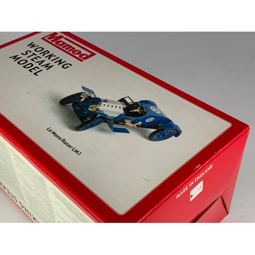 474 - MAMOD WORKING STEAM MODEL, BOXED, LE MANS RACER LM1 BOXED. A LIMITED EDITION MODEL, WITH CERTIFICATE... 