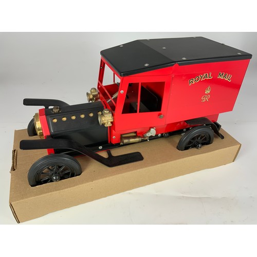 473 - MAMOD BOXED, WORKING STEAM MODEL, POST OFFICE VAN P01, UNFIRED, LIMITED EDITION CERTIFICATE 007 OF 2... 