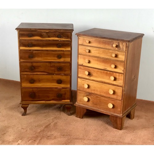 21 - 2 MULTI DRAWER BEDSIDE CABINETS