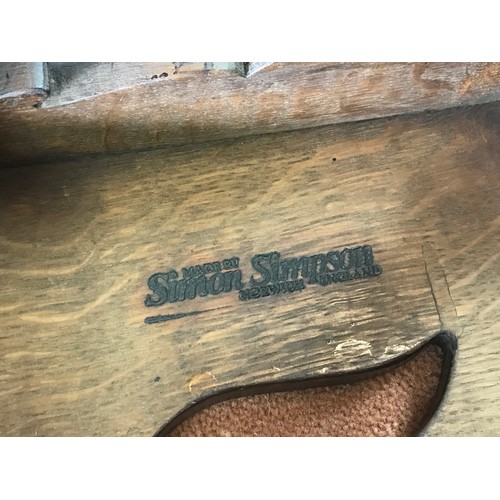 43 - SIMON SIMPSON OAK STOOL