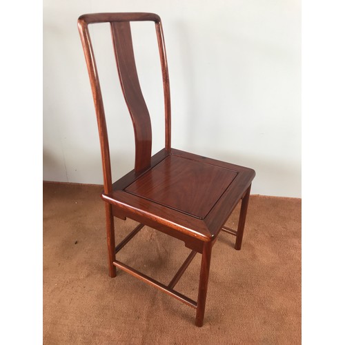 288 - SET OF 6 CHINESE HARDWOOD CHAIRS