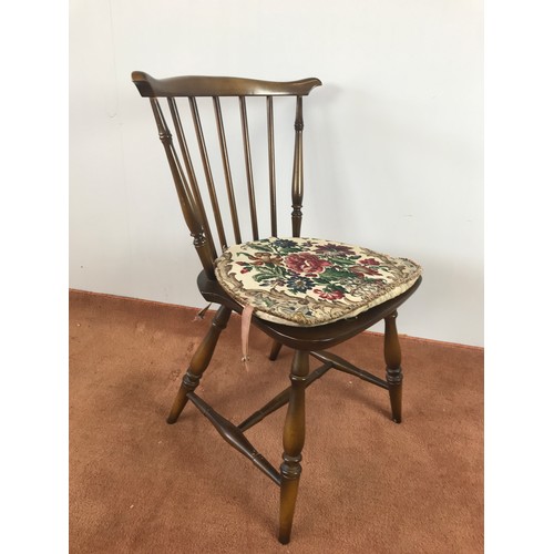 137 - ERCOL DINING TABLE & 6 CHAIRS