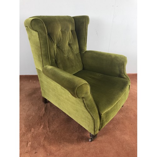 246 - VICTORIAN WING ARM CHAIR