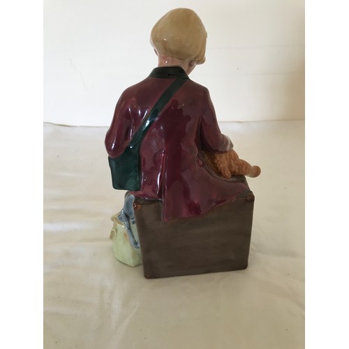 167 - MISC. CHINA AND PORCELAIN INC. ROYAL DOULTON ‘THE GIRL EVACUEE’, JASPER WARE POT AND COVER, TOBY JUG... 