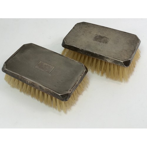 369 - SILVER BACKED GENTLEMANS HAIR BRUSHES