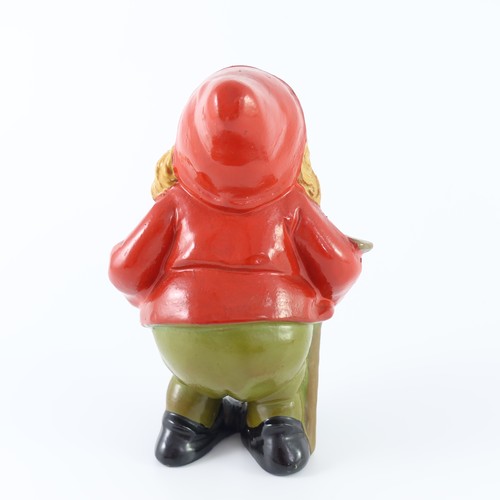 112 - ANTIQUE PAINTED TERRACOTTA GNOME