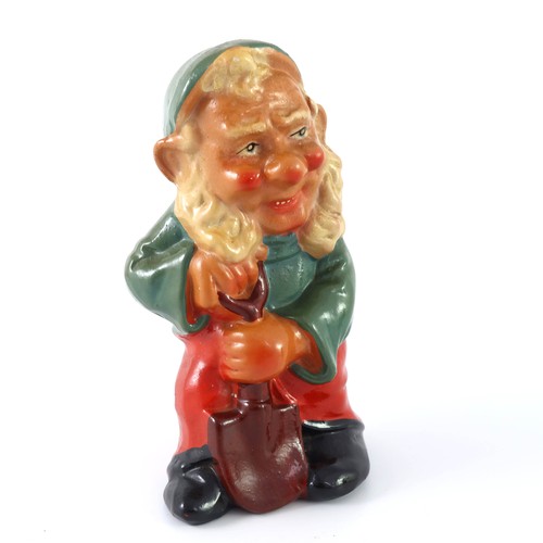 113 - ANTIQUE PAINTED TERRACOTTA GNOME