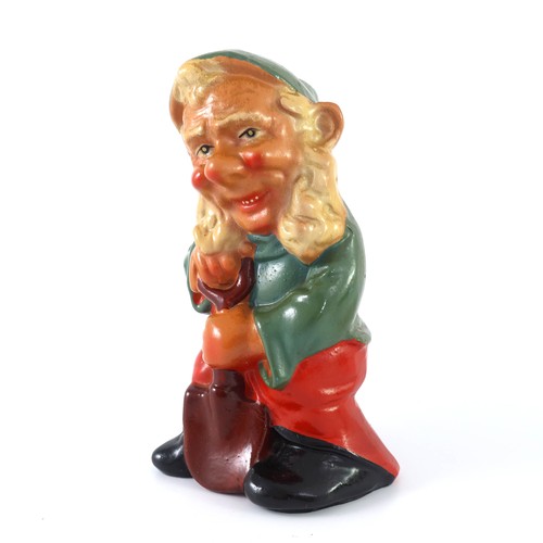 113 - ANTIQUE PAINTED TERRACOTTA GNOME