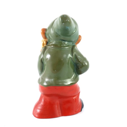 113 - ANTIQUE PAINTED TERRACOTTA GNOME