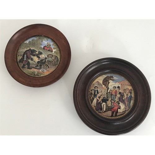 119 - COLLECTION OF FRAMED PRATT WARE POT LIDS, ANIMAL SUBJECTS INC. DOGS, BEARS ETC. (11)