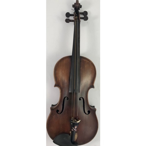 278 - VIOLIN WITH BOW IN CASE BEARING 'ALBANI' LABEL