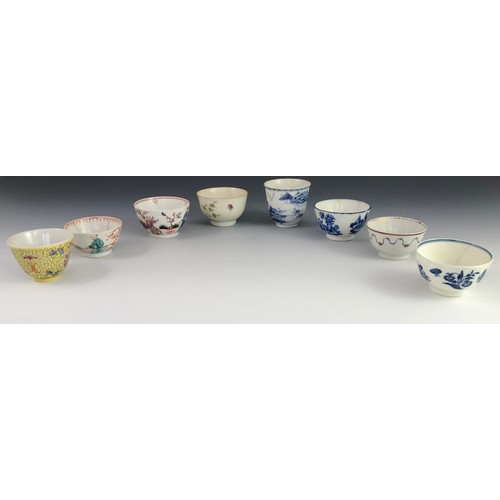 100 - COLLECTION OF EARLY WORCESTER AND OTHER TEA BOWLS