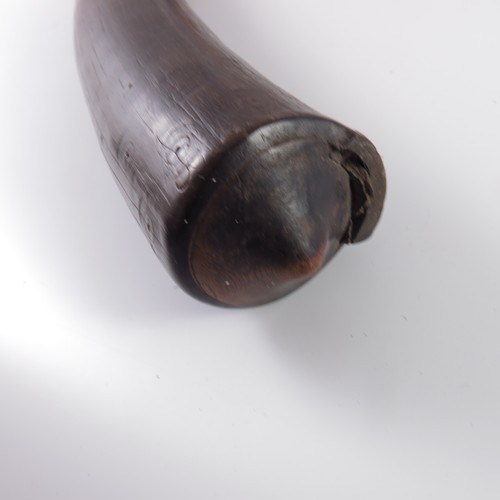 303 - POWDER HORN OR DRINKING HORN AND A BEAD WORK BELT