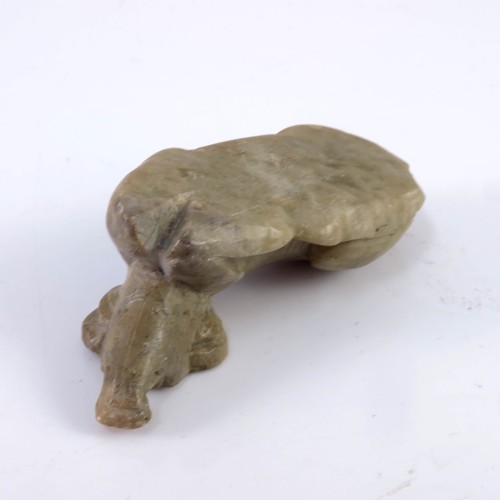 261 - CARVED STONE WATER BUFFALO POSSIBLY JADE