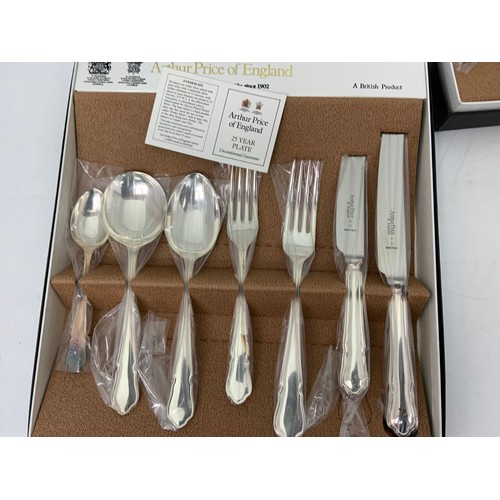 342 - SILVER PLATED WARE INCLUDING ARTHUR PRICE BOXED CANTEEN OF CUTLERY ETC. INCLUDING 2 PIECES OF TRENCH... 