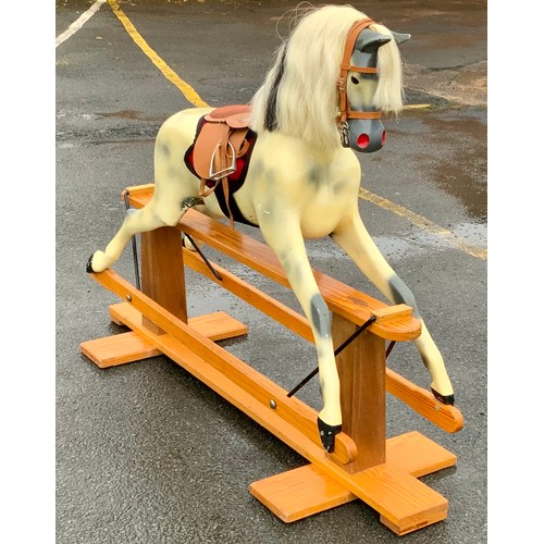 105 - ROCKING HORSE BY HADDON ROCKERS WITH ACCESSORIES, APPROX 170CM LONG, X 130 CM TALL