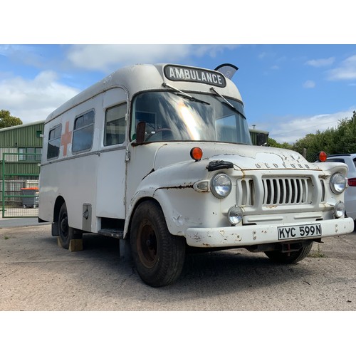 3 - BEDFORD J1 Z2 LOMAS, HISTORIC EX MILITARY 4 STRETCHER AMBULANCE. ADVISED 1974 CHASSIS DW 109957, 6CY... 