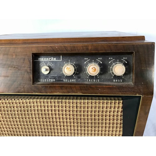 168 - DYNATRON MAZURKA RADIO GRAM WITH DECK WITH GARRARD 86 SB SYNCHRONOUS BELT DRIVE DECK MODEL NUMBER GR... 