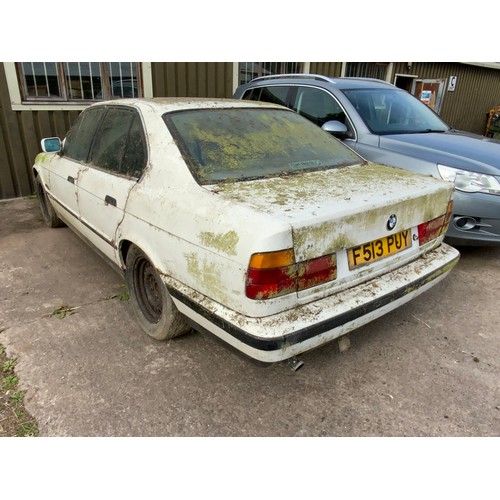 2 - MOTOR CAR BMW520I 4 DOOR SALOON 1990CC PETROL REGISTRATION F513PUY FIRST REGISTERED 3RD JANUARY 1989... 