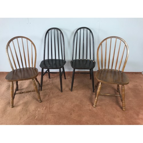 486 - 2 PAIRS OF DINING CHAIRS