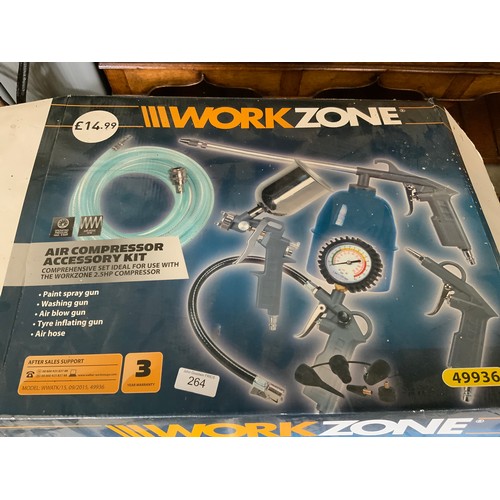 264 - WORK ZONE AIR COMPRESSOR ACCESSORY KIT