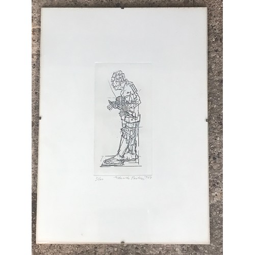 2 - EDUARDO PAOLOZZI LIMITED EDITION PRINT 2/100 DATED AND SIGNED TO THE MOUNT 1987, ‘STUDY OF A STANDIN... 