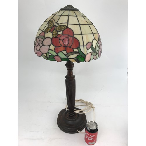 358 - MODERN TIFFANY STYLE TABLE LAMP