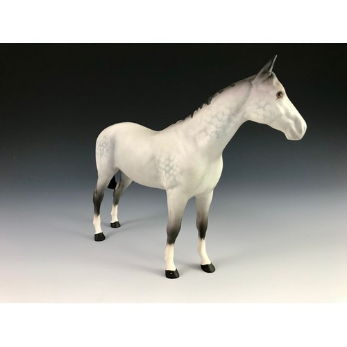 232 - BESWICK MATT ROCKING HORSE GREY HORSE STUDY