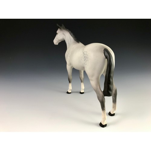 232 - BESWICK MATT ROCKING HORSE GREY HORSE STUDY