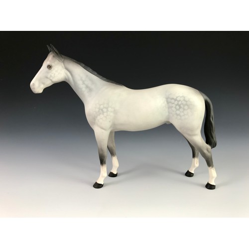 232 - BESWICK MATT ROCKING HORSE GREY HORSE STUDY