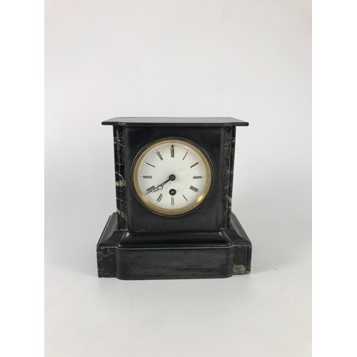 281 - SLATE MANTLE CLOCK