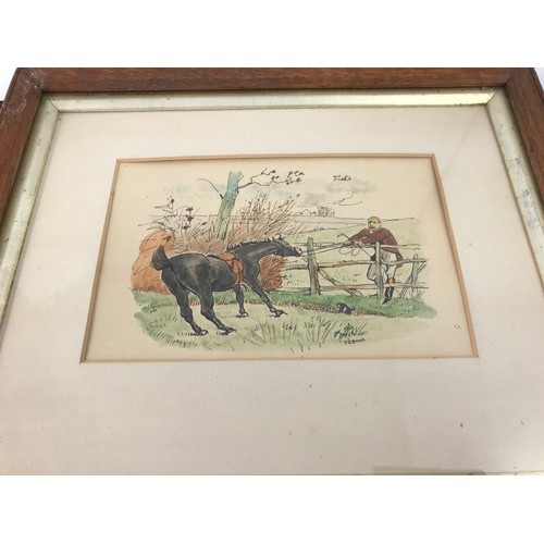 11 - MISC. PRINTS INCLUDING PAIR PUNCH HUNTING SCENES