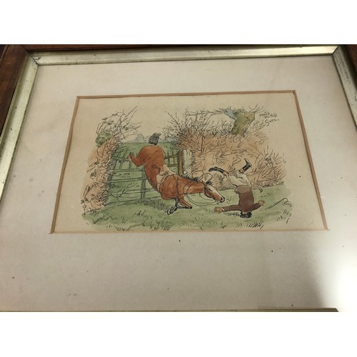 11 - MISC. PRINTS INCLUDING PAIR PUNCH HUNTING SCENES