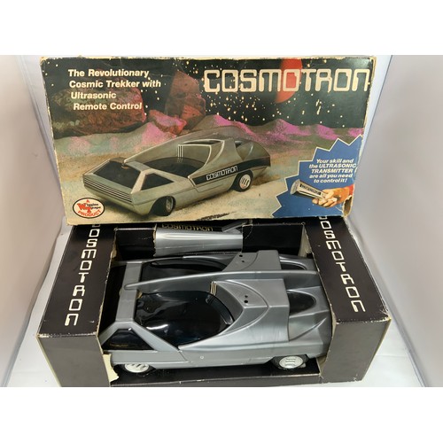 91 - BOXED RADIO CONTROL TURBO LAMBORGHINI COUNTACH & A COSMOTRON COSMIC TREKKER WITH REMOTE CONTROL, BOT... 