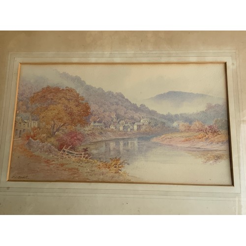 28 - PAIR OF WATERCOLOURS F W SNELL