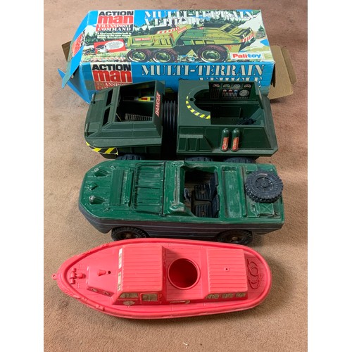 Action man deals multi terrain vehicle