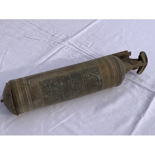 12 - TETRA VINTAGE FIRE EXTINGUISHER IN BRASS