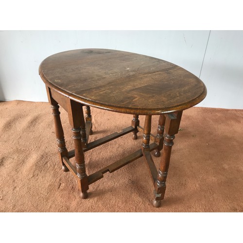 152 - OAK DROP LEAF TABLE