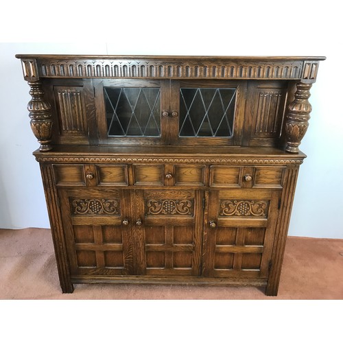 174 - OLD CHARM STYLE COURT CUPBOARD