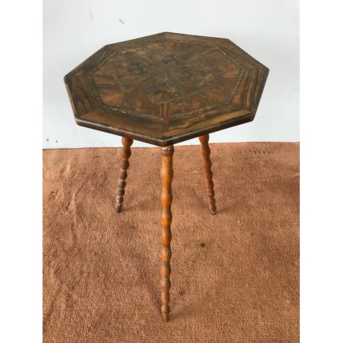 143 - FRUITWOOD GYPSY TABLE ON 3 LEGS