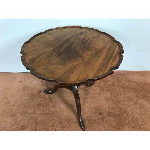 286 - PEDESTAL OCCASIONAL TABLE WITH PIE CRUST TOP