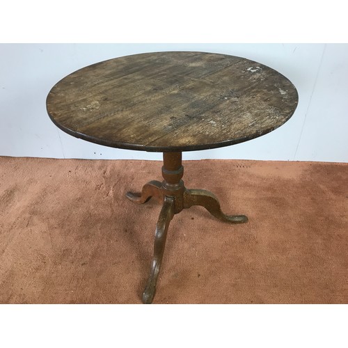 170 - ROUND TOP PEDESTAL OCCASIONAL TABLE