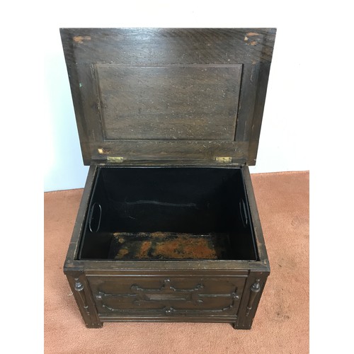 307 - OAK COAL SCUTTLE