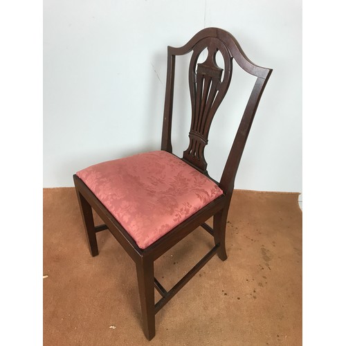 379 - SET OF 6 DINING CHAIRS WITH DROP IN SEATS