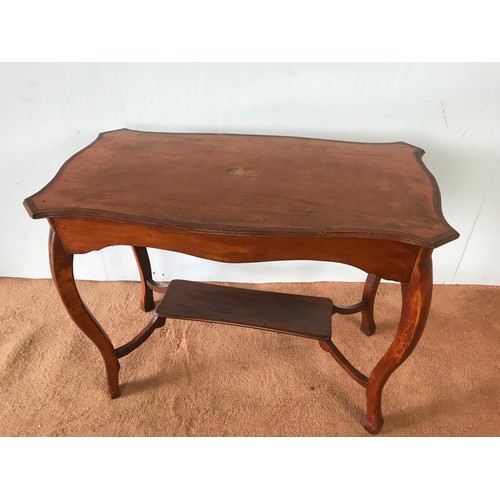 194 - MODERN REPRODUCTION OCCASIONAL TABLE WITH UNDER TIER