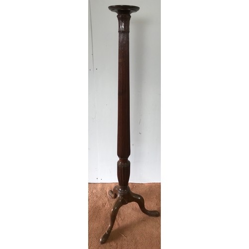 211 - TORCHERE WITH FLUTED COLUMN AND TRIPOD BASE